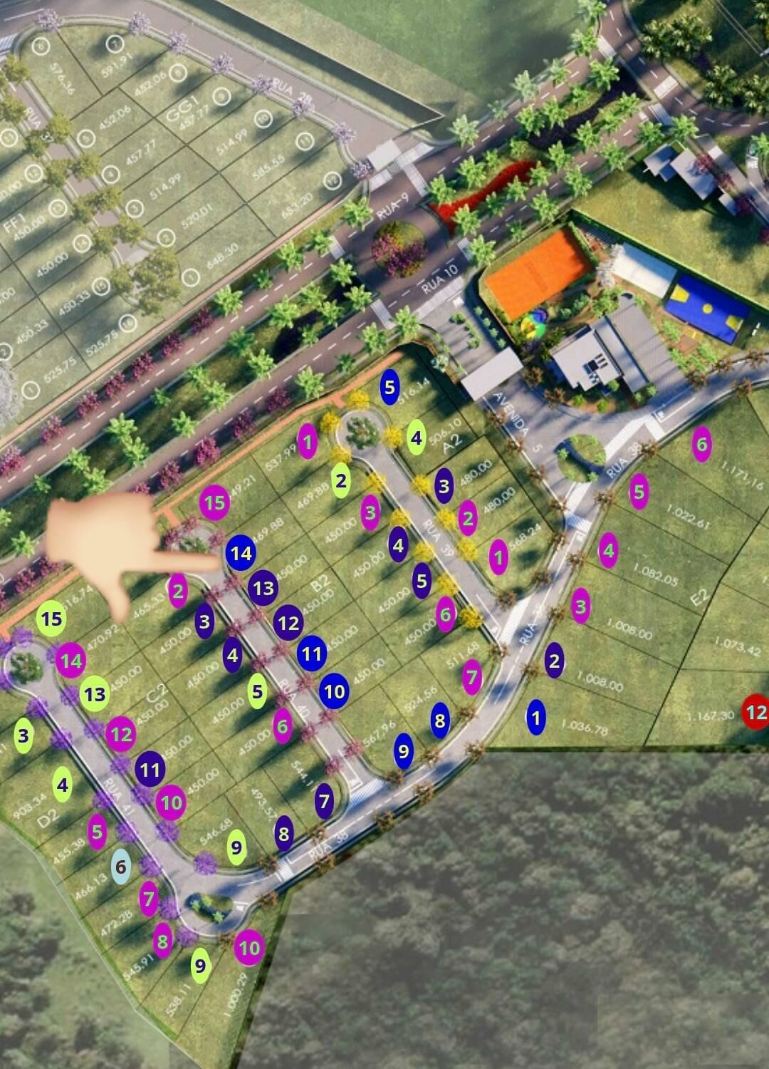 Imagem do imóvel Residencial La Colline Ville Sainte Anne B2- 14  Lote 469,88 m²
